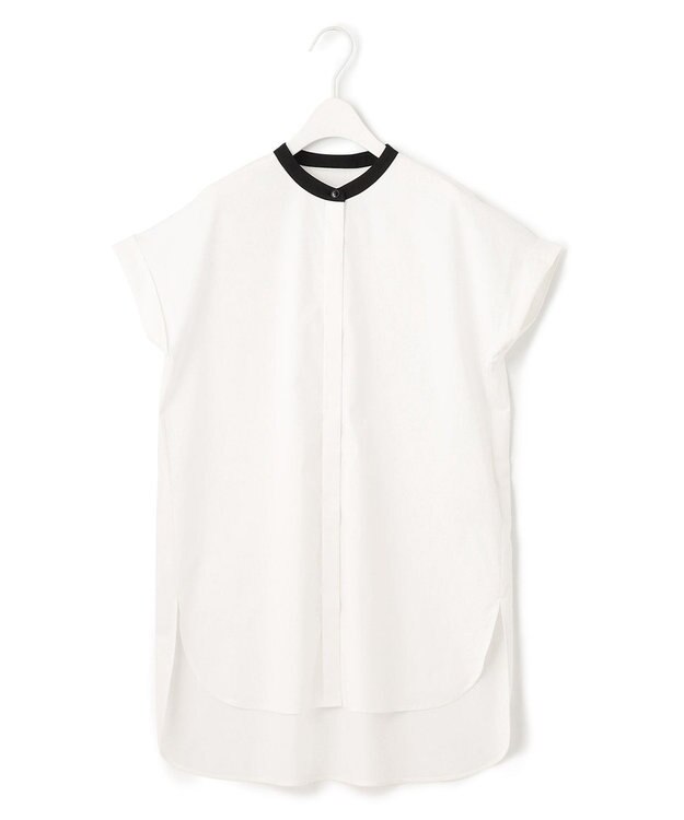 ICB L 【洗える】 タイプライタージャージーコンビ カットソー オフホワイト系