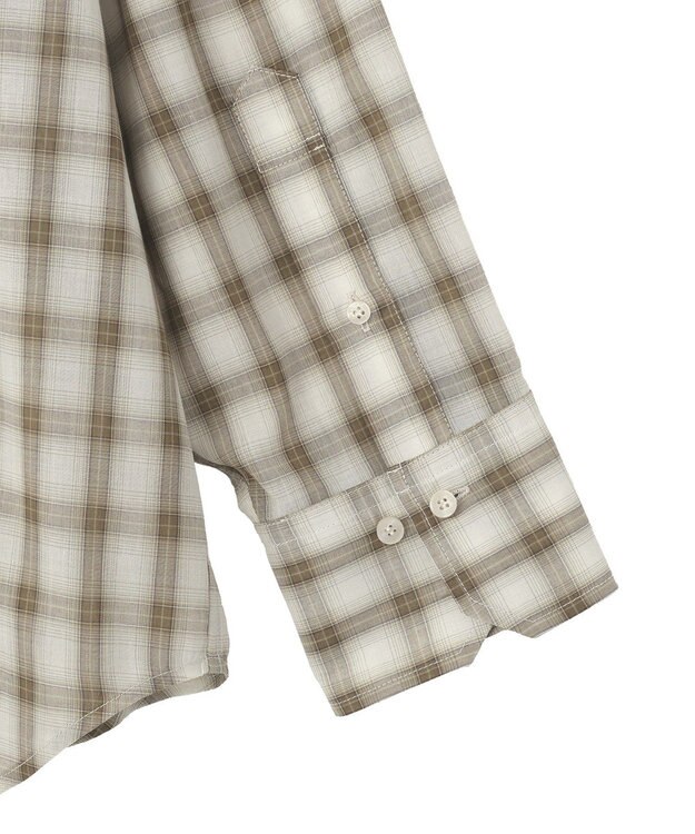 AMERICAN HOLIC シアーチェックシャツ Light Beige