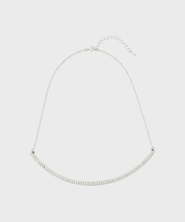GRACE CONTINENTAL ビジューチェーンチョーカー シルバー
