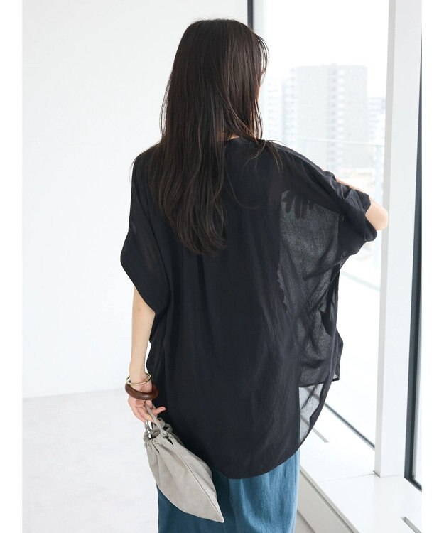 CRAFT STANDARD BOUTIQUE ヴィンテージボイルミルフィーユチュニック Black