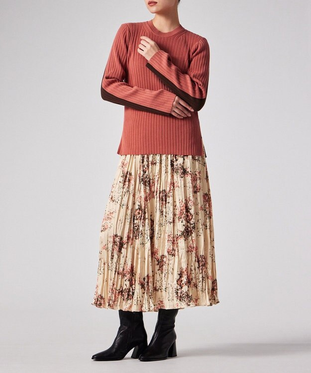 Paul Smith バイカラー スリット ニット ピンク