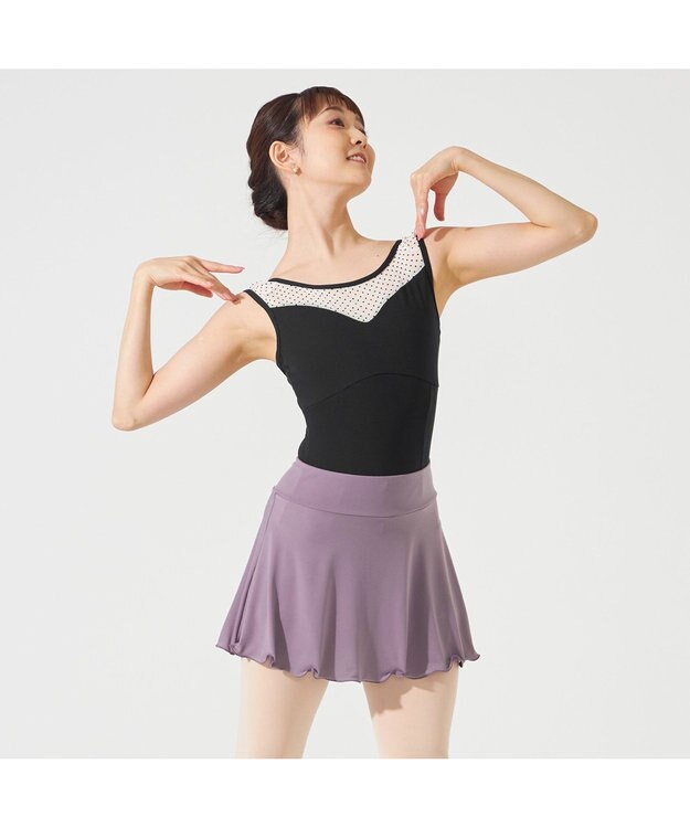 Chacott ショートスパッツ付スカート ヴァイオレット