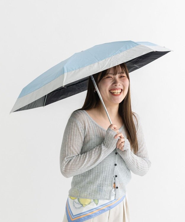 earth music&ecology 【予約】earth×Wpc.コンパクト日傘 Blue