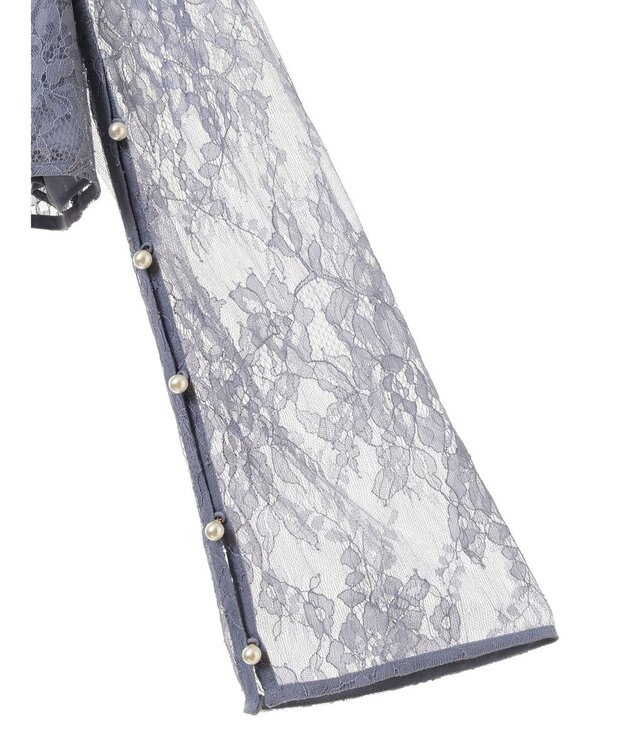 earth music&ecology ＳＥＴ２点　レースブラウス付きナローワンピース Grayish Blue