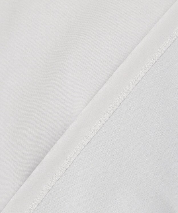 ICB L 【接触冷感・UVケア・防シワ・洗える】スーペリアジャージー 半袖Vネックプルオーバー ライトグレー系