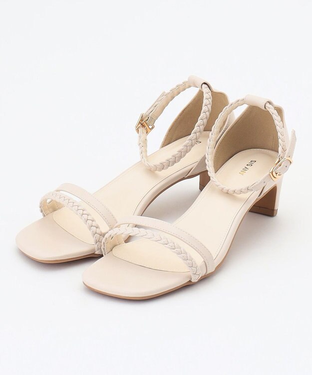 ANY SIS 【23.5~24.5cm】ダブルストラップ サンダル アイボリー