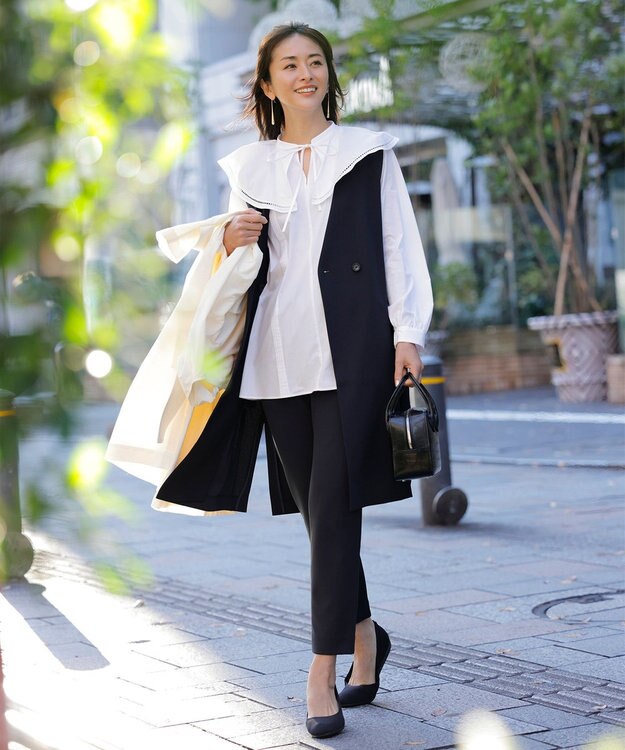 UNFILO BEAUTY MOVE ドロストスティックパンツ ネイビー