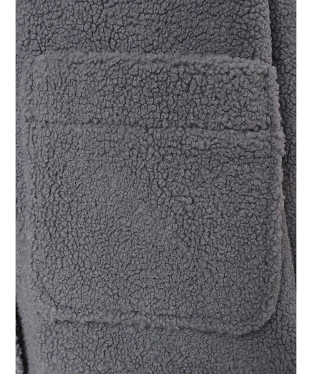 Green Parks 衿付きボアブルゾン Blue