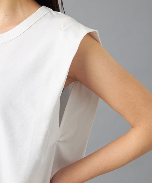 Chacott HandsomeCotton ノースリーブTシャツ ホワイト