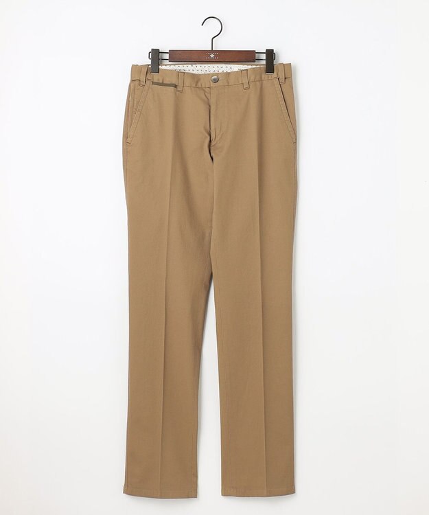 JOSEPH ABBOUD 【カラー豊富】人気！ウエストも伸びる！ オーガニックストレッチパンツ キャメル系