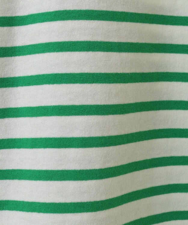 Green Parks ボックスシルエットボーダープルオーバー Green