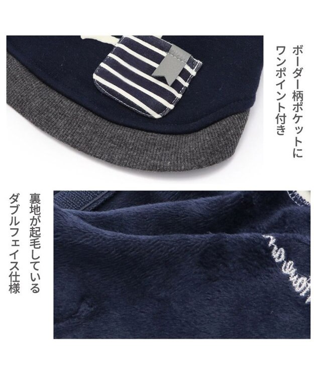 PET PARADISE 犬の服 犬 服 秋冬 パーカー 【小型犬】 お腹開き マリン 紺（ネイビー・インディゴ）