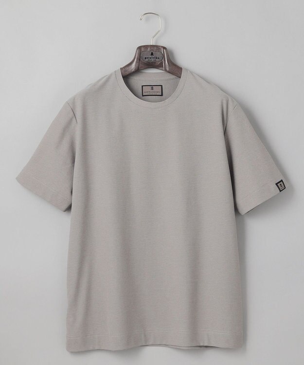 GOTAIRIKU 仕事で着られるTシャツ【サラサラ/よれにくい/透けにくい】キレイめ 鹿の子 ビズTシャツ 新色/ベージュ系