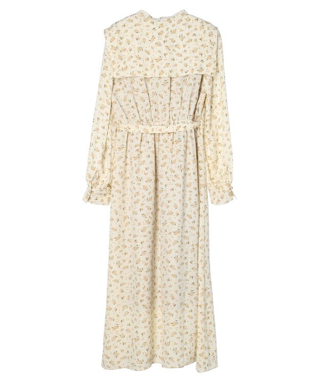 earth music&ecology キンモクセイ柄ワンピース Beige