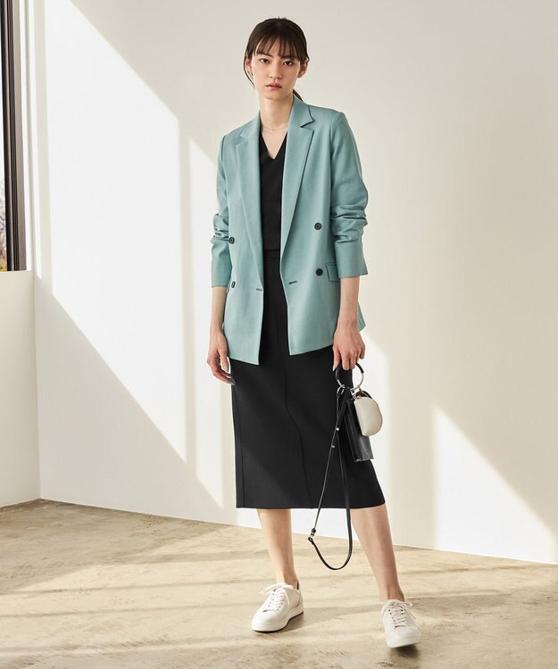 ICB 【人気のため新色追加・洗える】 LooseWeave ジャケット ジェイド系