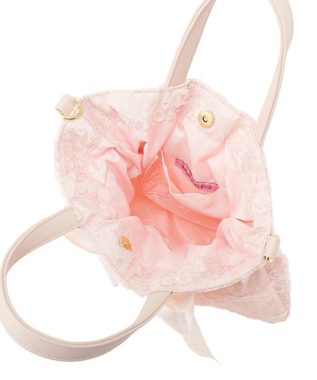 Maison de FLEUR 桜リボン2Wayトートバッグ Light Pink