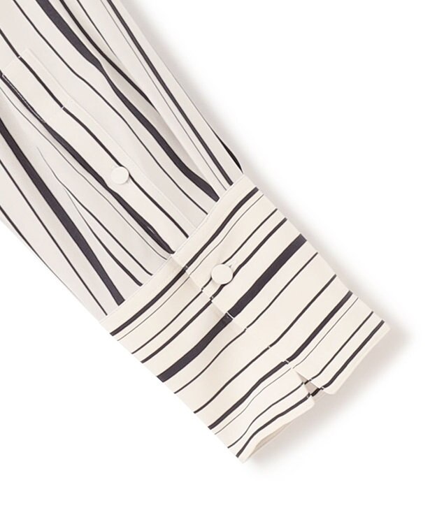 JOSEPH シルクアニメーション　ブラウス Oyster White/ Black