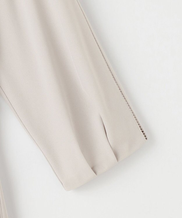 J.PRESS LADIES トリアセスムース フレア ワンピース ライトグレー系