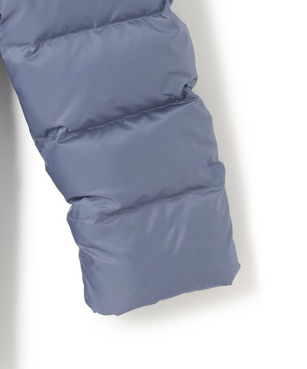 23区 【洗える】シレータフタ ショート ダウンコート ブルーグレー系