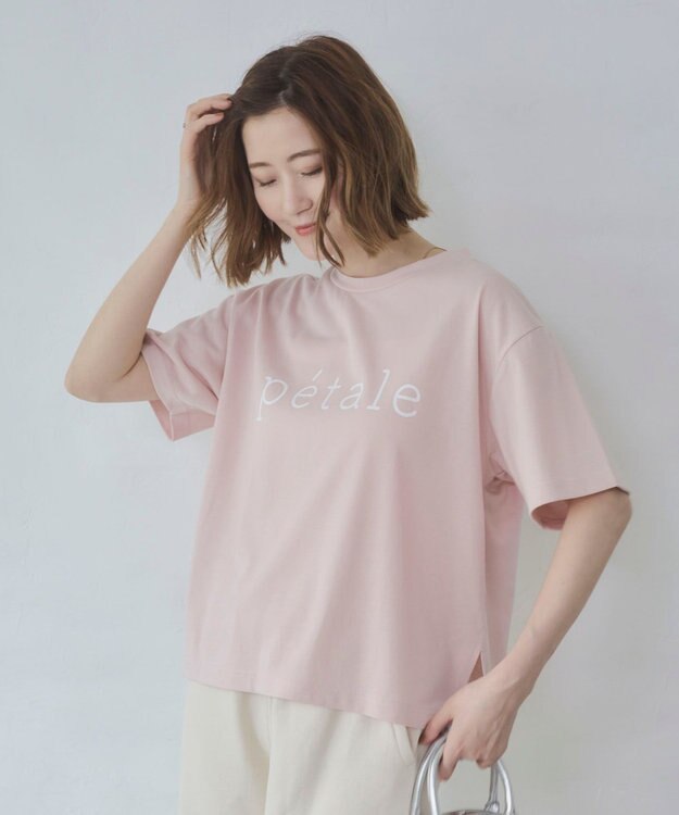 WEGO 【2026春夏新作】接触冷感プリントロゴT ライトピンク