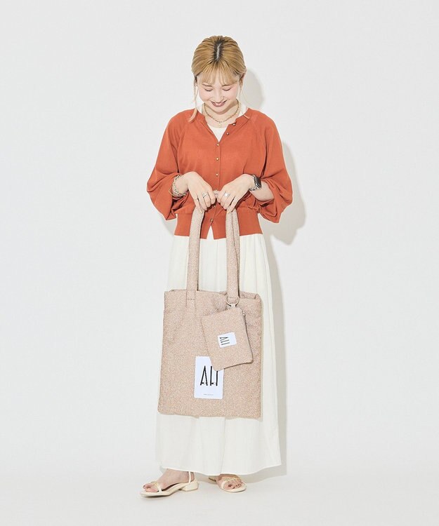AMERICAN HOLIC 26AWパテッドホリホリトートバッグ Gold