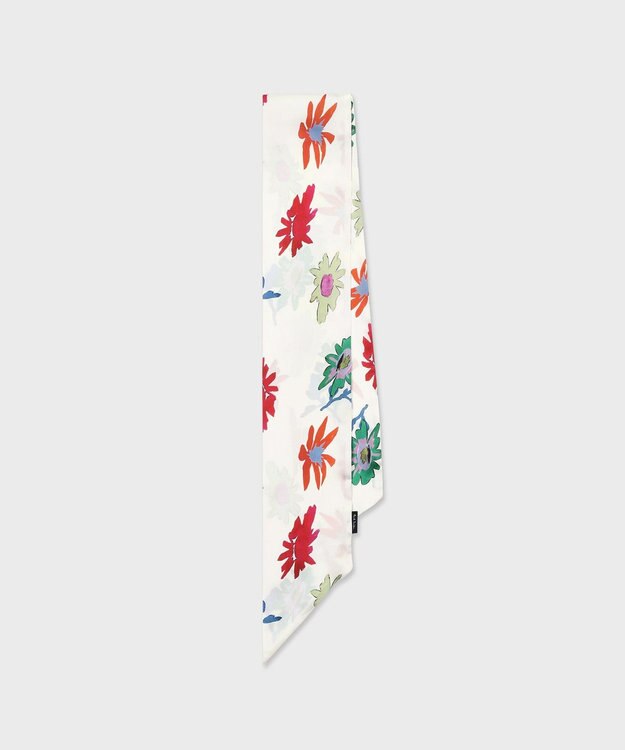 Paul Smith プリント ナロースカーフ エクリュ