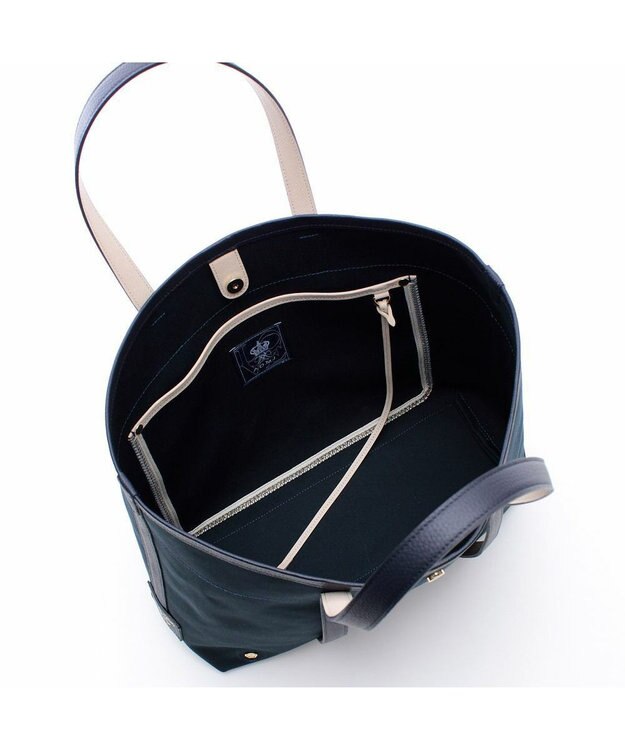 A.D.M.J. 【ファブリック】オフィサー/イタリアンファブリックデイリートートM ネイビー