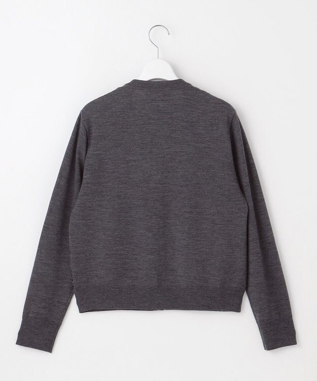 自由区 【カトリエムブーケ】Tricot de dentelle レースカーディガン チャコール