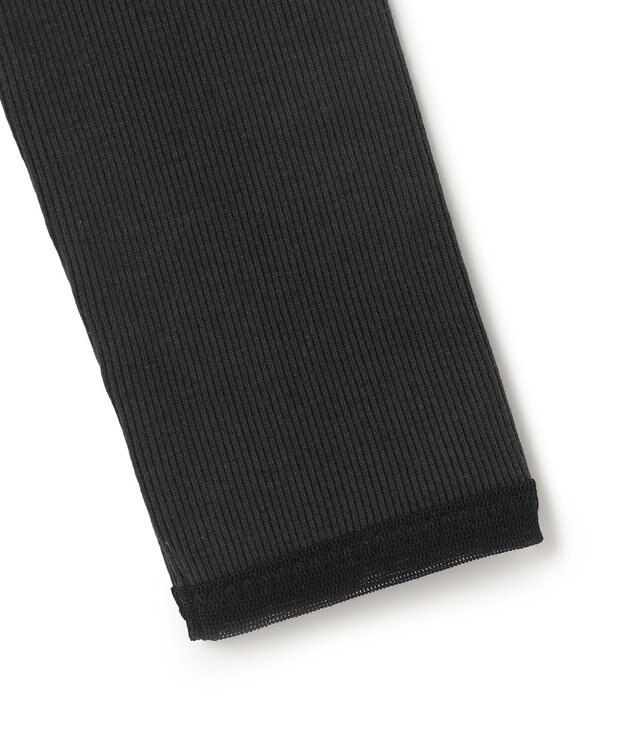 BEIGE， 【BEIGE,ecru/WEB限定・洗える】RIB TOPS /  コットンシルクロングスリーブトップス Stone