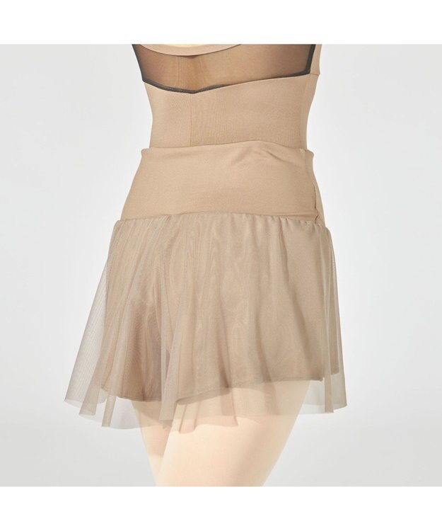 Chacott ショートスパッツ付スカート キャメル