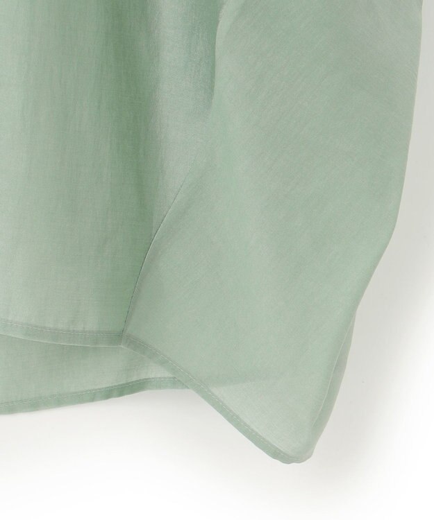 BEIGE， 【洗える】AMARYLLIS / シアーパフオーバーサイズブラウス Green