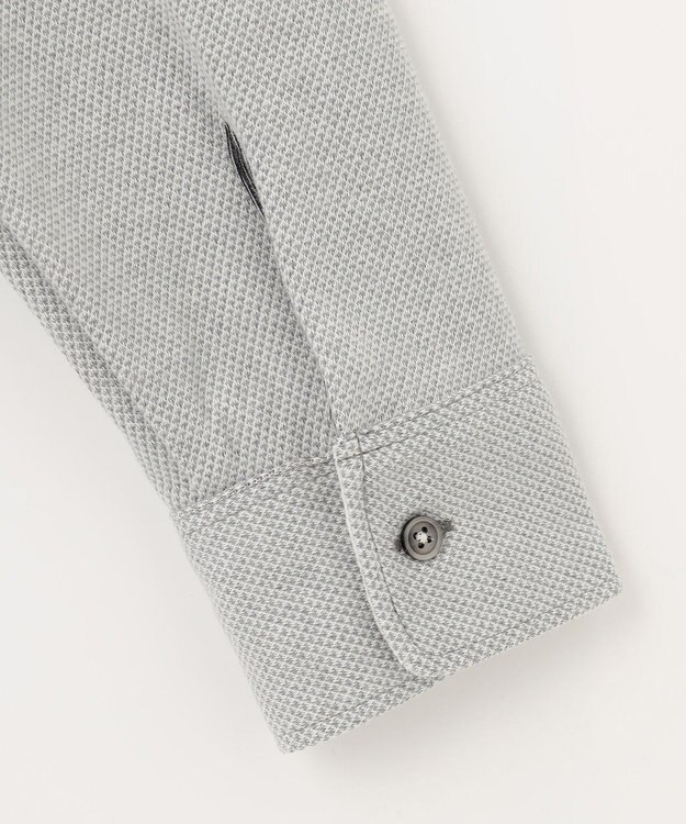 JOSEPH ABBOUD 【人気！多機能ポロシャツ】ペイズリー柄　ウィンターダディポロシャツ ライトグレー系