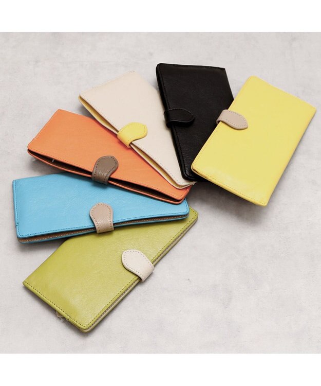 UNBILLION アトランタ ATLANTA / 牛革薄マチロングウォレット ブラック