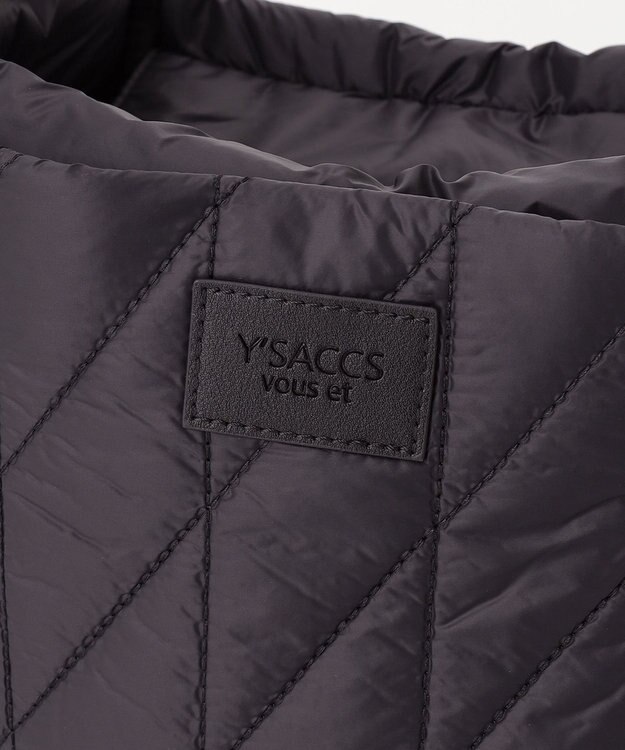 Y'SACCS 【Y’SACCS vous et】キルティングボックストート　Mサイズ ブラック