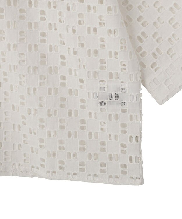 AMERICAN HOLIC 刺繍ショート半袖シャツ Off White