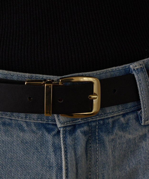 GRACE CONTINENTAL LEFIJE リバーシブルベルト ブラック