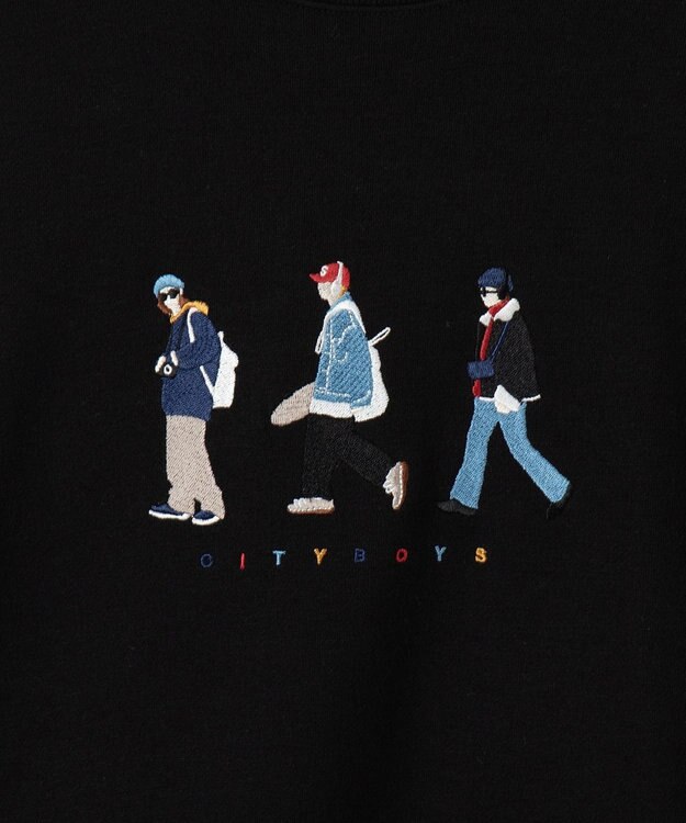 WEGO CITYBOYSプルオーバー ブラック