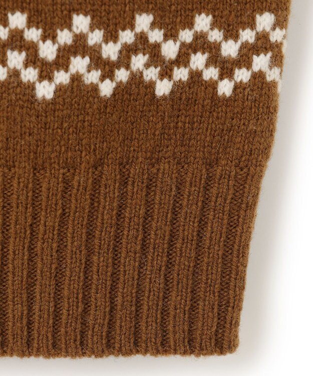 J.PRESS MEN 【WEB限定】フェアアイルクルーネックニット ベージュ系