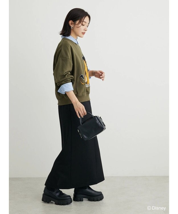 Green Parks Villains／パッチワーク裏毛プルオーバー Khaki