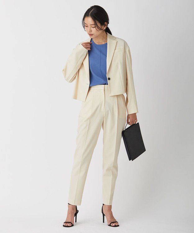 ICB 【洗える】 LooseWeave ショートジャケット エクリュ系