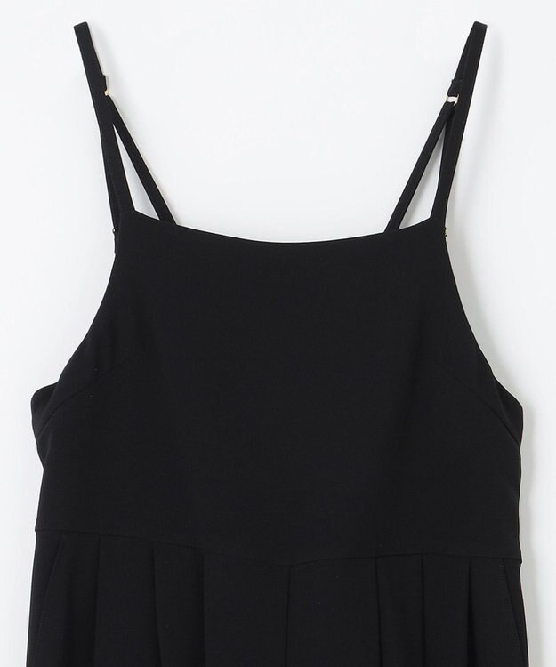 GRACE CONTINENTAL トリアセタックサロペット ブラック