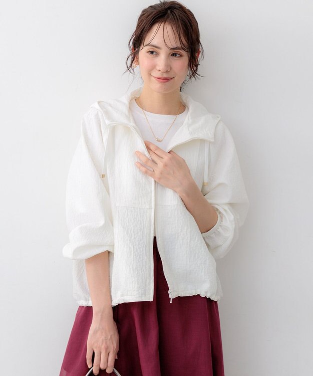 組曲 L シアージャカード ブルゾン ホワイト系