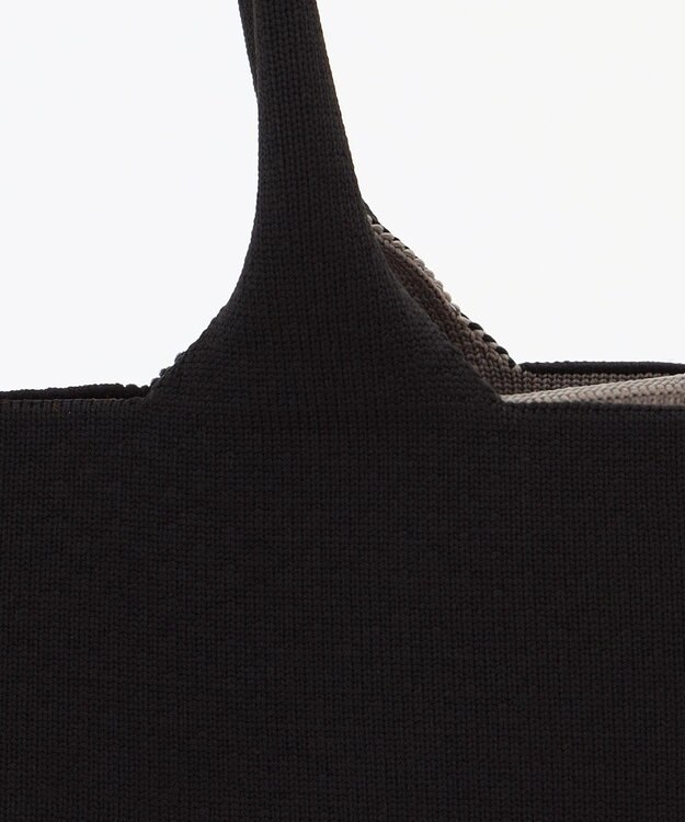 Y'SACCS ウォッシャブルニットトート mini ブラック