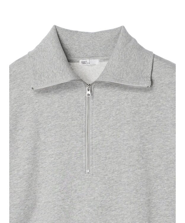 CRAFT STANDARD BOUTIQUE 　裏毛セーラーカラーＺＩＰプルオーバー Gray Mixture