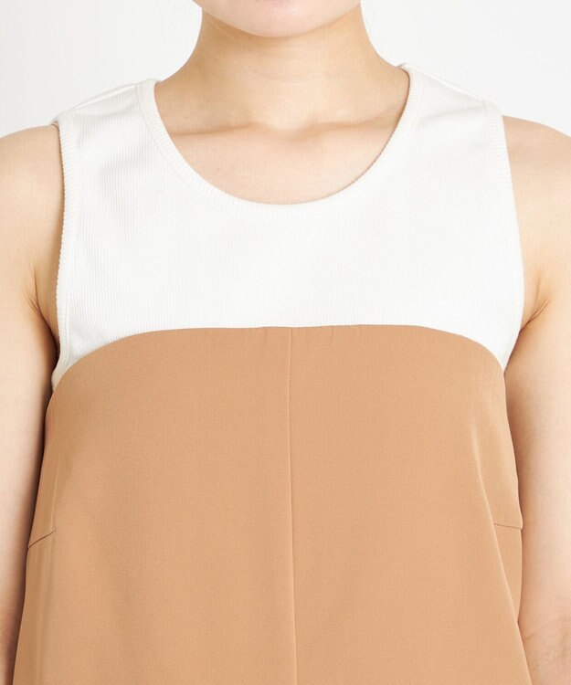 NAVE 【Nave　洗える】バッグリボンオールインワン キャメル系