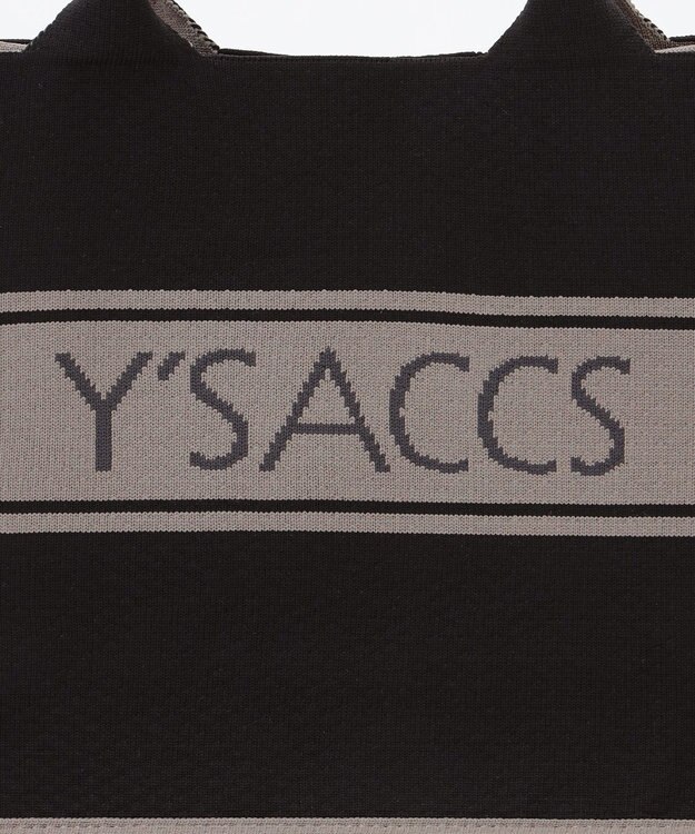 Y'SACCS ウォッシャブルニットトート mini ブラック