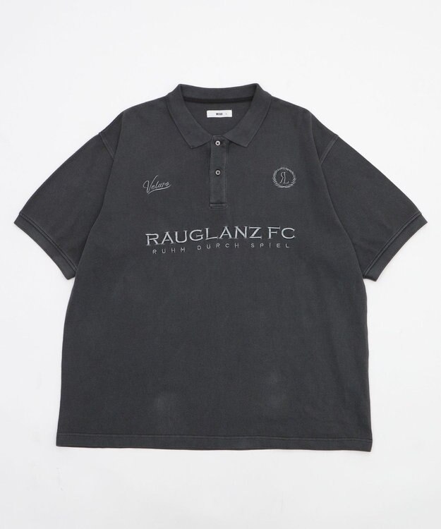 WEGO 【ユニセックス着用ITEM】ピグメントロゴポロシャツ（SS） スミクロ