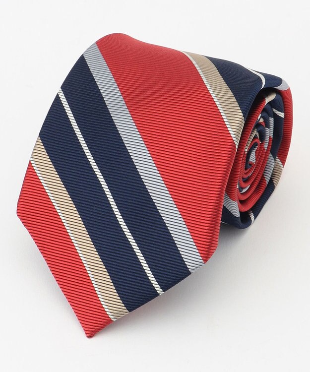 J.PRESS MEN シルクツイルストライプ ネクタイ ネイビー系2