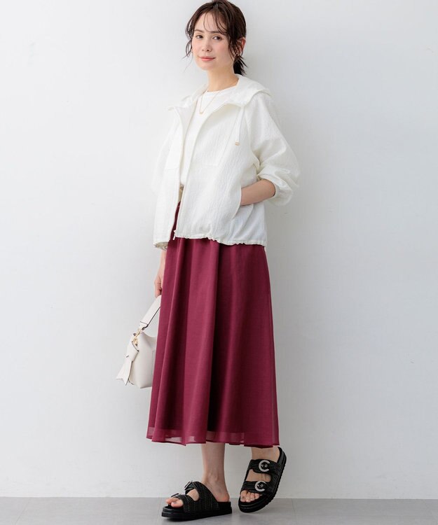 組曲 L シアージャカード ブルゾン ホワイト系