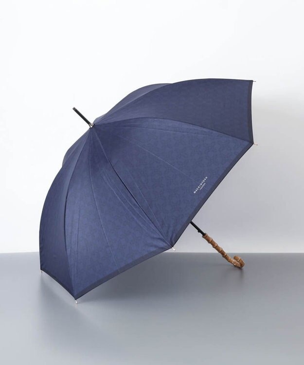 AURORA 【MACKINTOSH LONDON（マッキントッシュ ロンドン）】アンドリュー柄雨傘（長傘） ネイビー